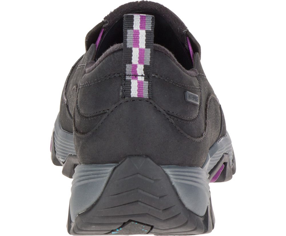 Merrell Slip Ons Black - ColdPack Ice+ Moc Waterproof Wide Width - Womens 18ECVMRAQ